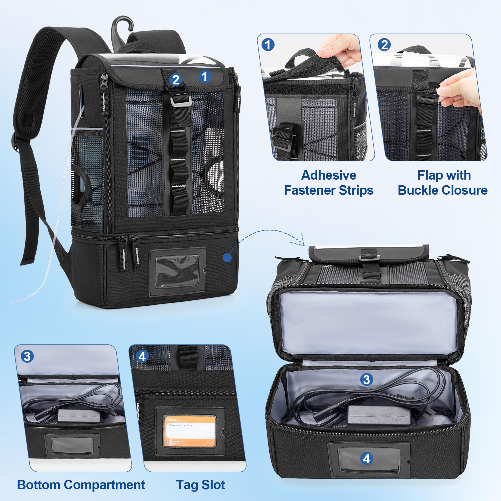 Trunab backpack showing breathable mesh panels for ventilation