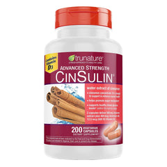 TruNature CinSulin 500mg bottle 2-pack for daily cinnamon-based support.