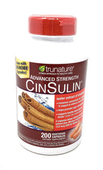 TruNature CinSulin chromium 400mcg for balanced metabolism support.