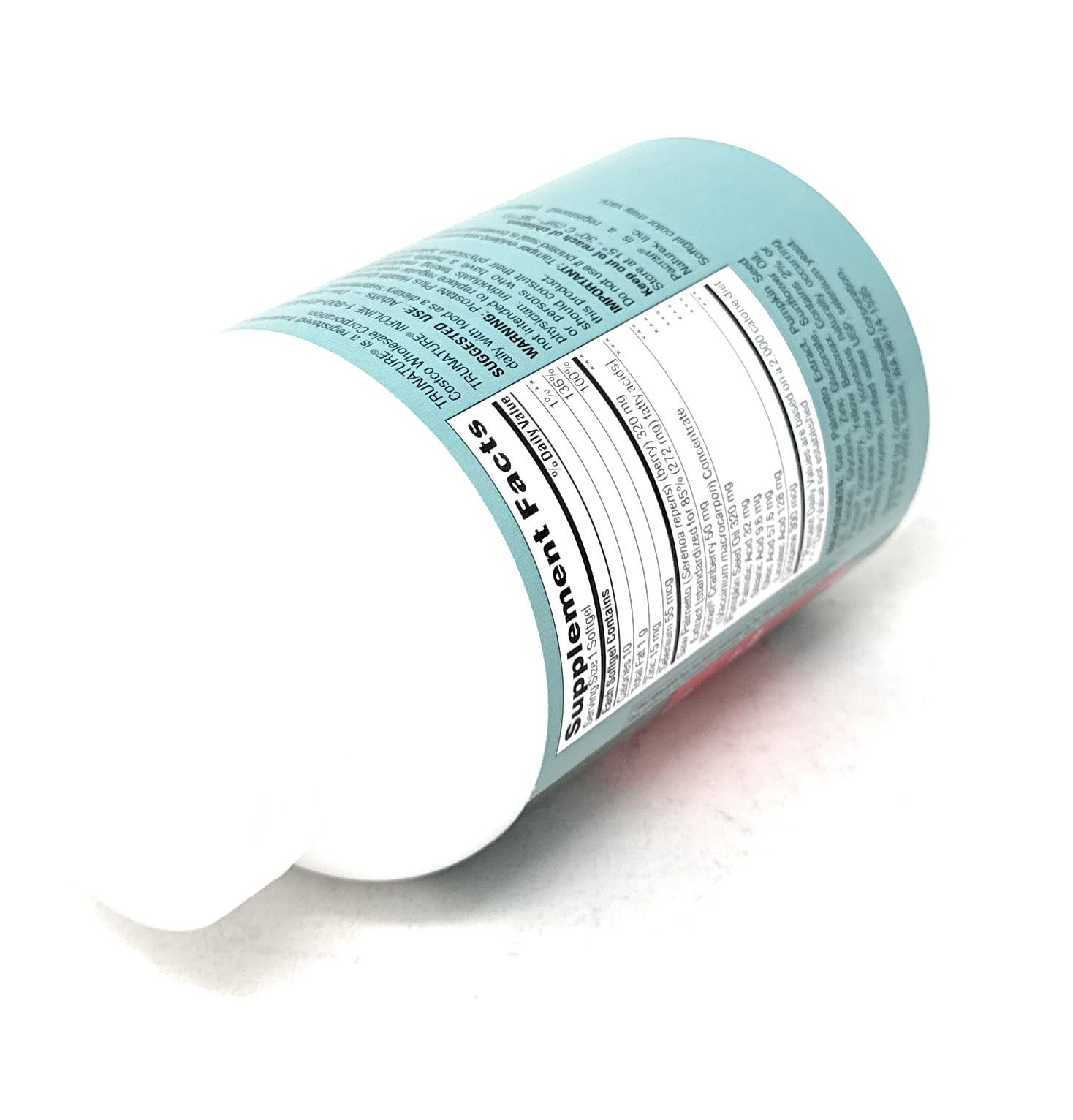 Cranberry ingredient note for TruNature Prostate Plus Health