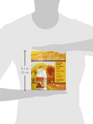 TruNature Vision Complex bottle back showing ingredients and dosage information