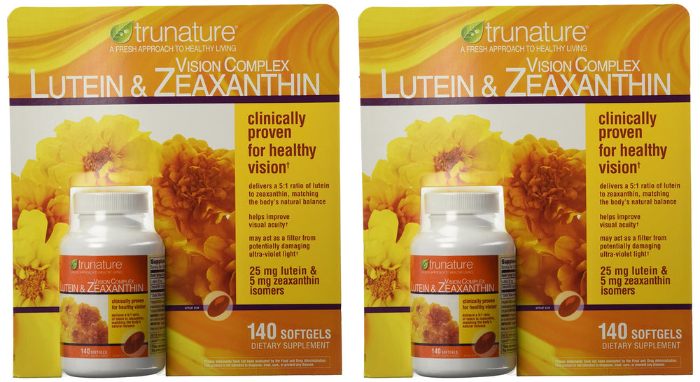 TruNature Vision Complex bottle front with 280 softgels for eye health support