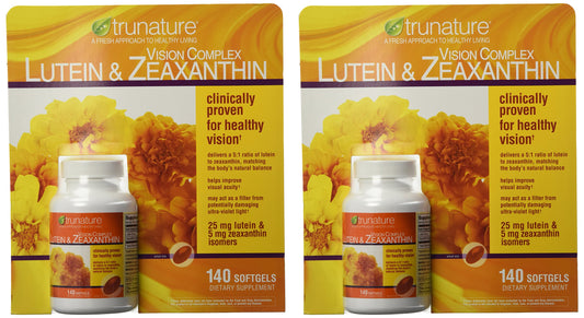 TruNature Vision Complex bottle front with 280 softgels for eye health support