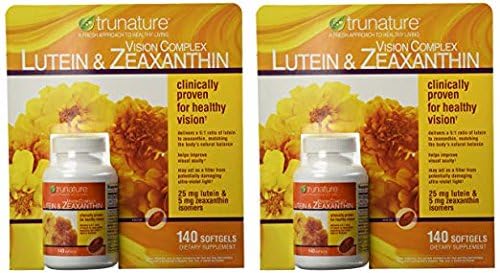 Trunature Vision Complex softgels closeup, easy daily use for eye health