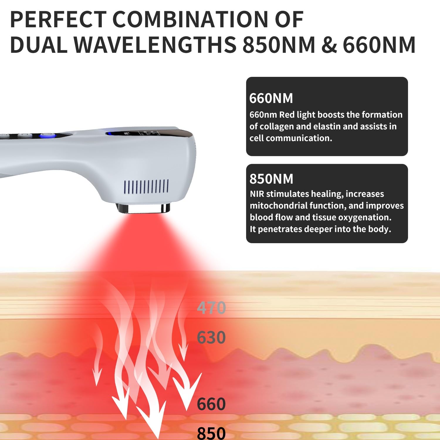 Truslite Muscle mode targets soft tissues for comfortable relief.