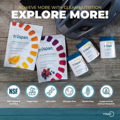 TRŪSPAN Tru Defend NAD+ packaging design conveys purity and modern wellness