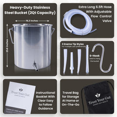 Trust Your Gut flow control system provides customizable cleansing intensity.