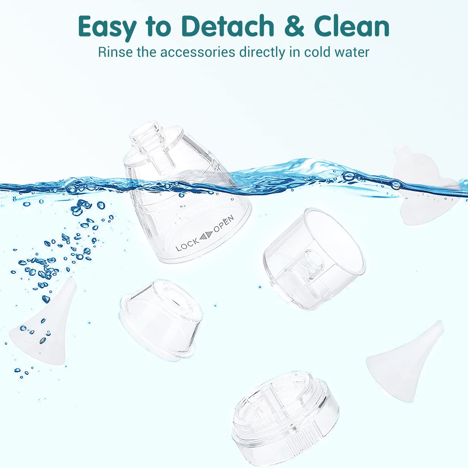 TrustV Ear Wax Vacuum with 360° silicone brush for thorough cleaning