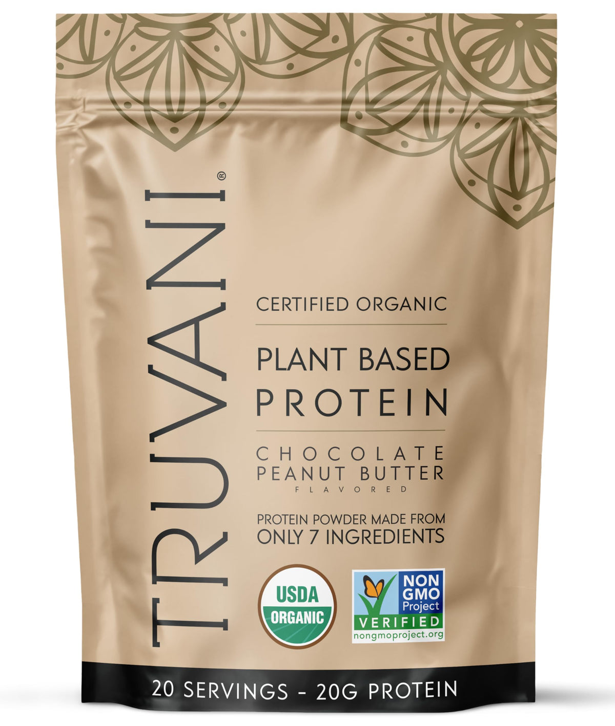 Truvani Dairy Free Protein Powder scoop for a creamy, protein-packed shake.