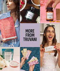 Truvani kitchen counter setup for smoothies and baking with powder