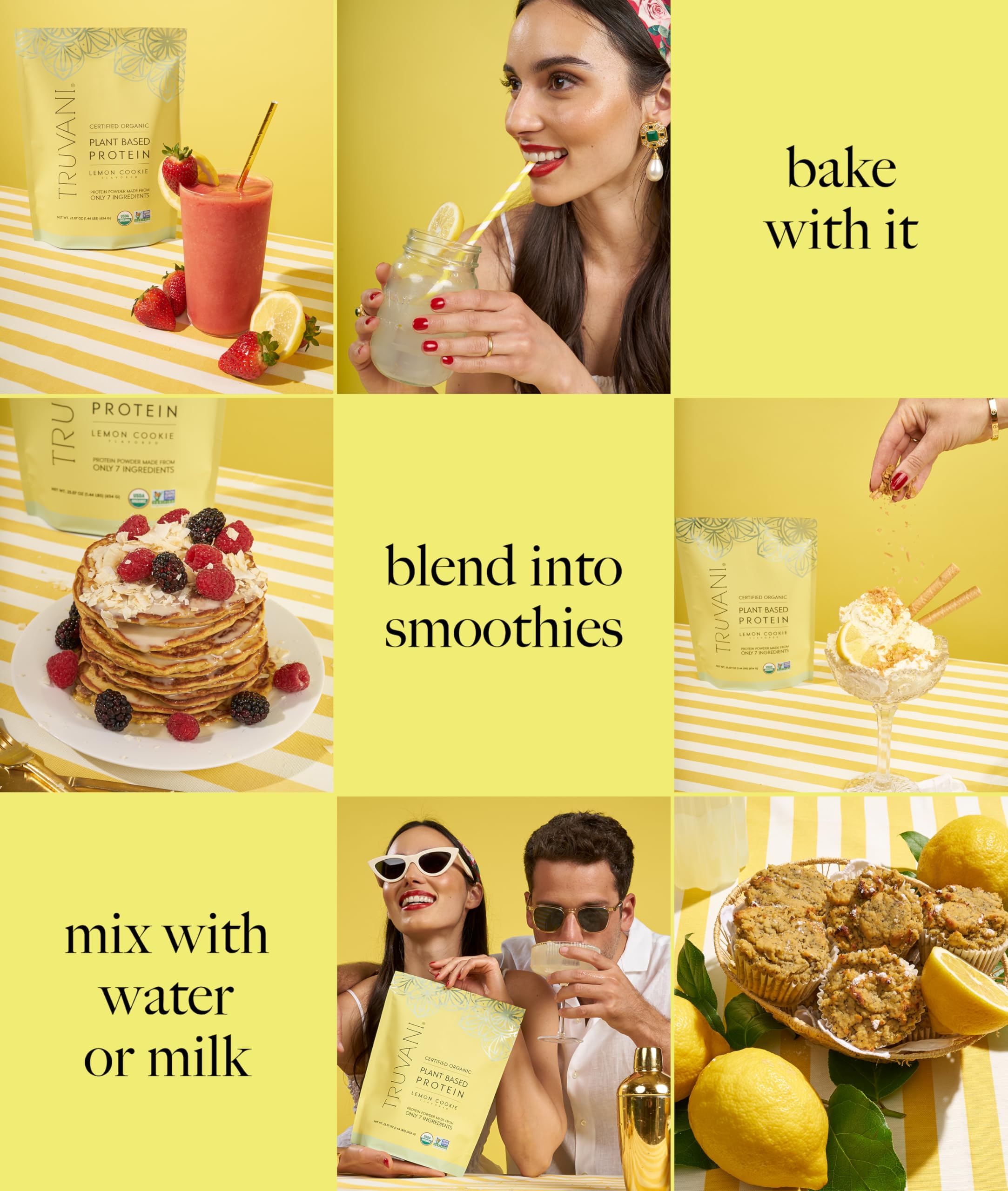Truvani Lemon Cookie gluten-free and dairy-free banner for dietary flexibility