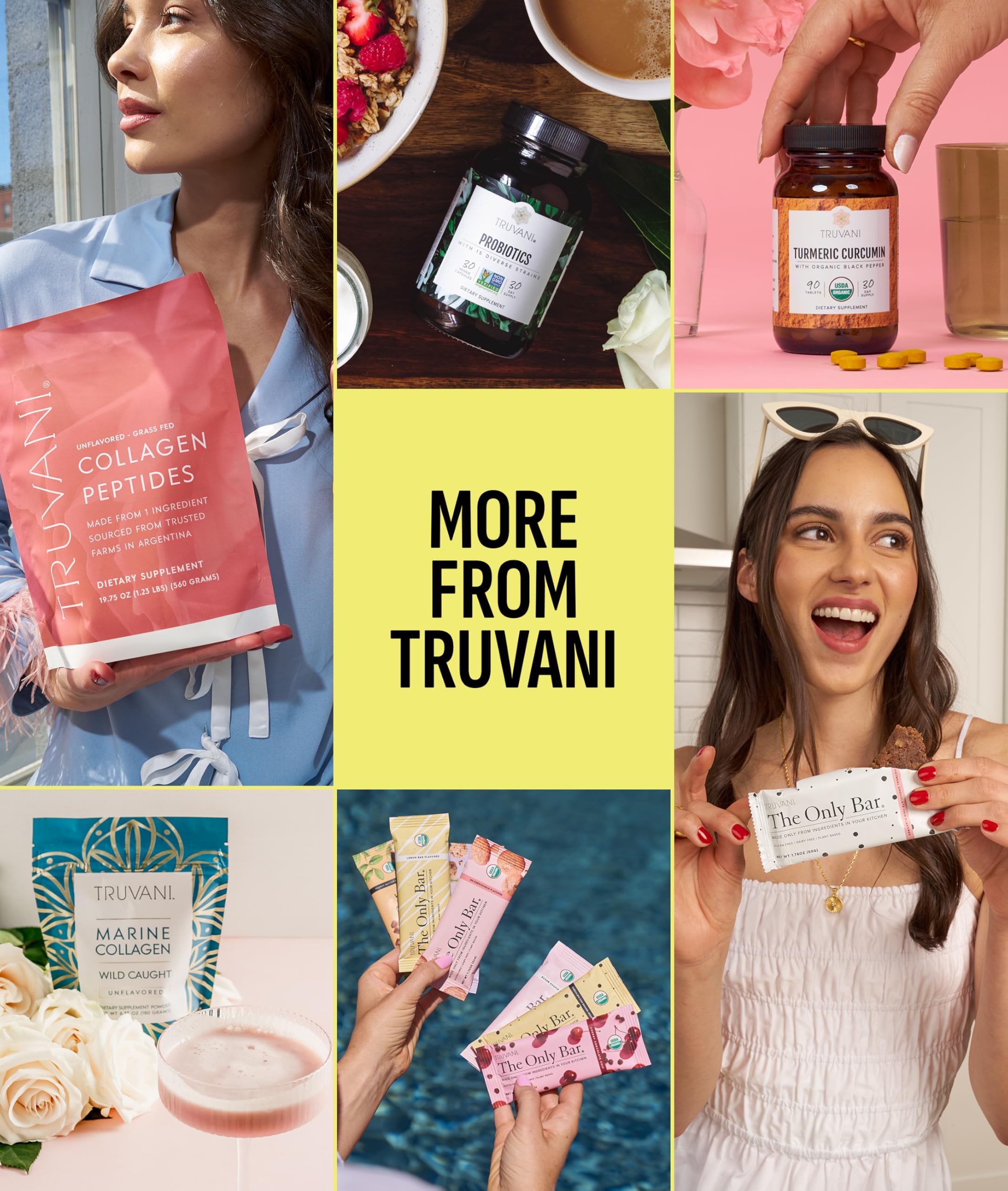 Truvani Lemon Cookie nutrition panel indicates 20g protein per serving