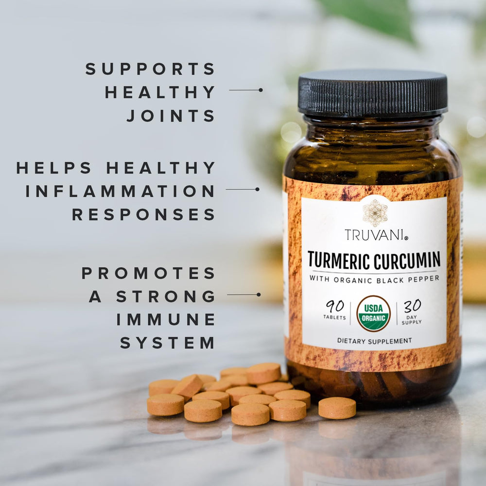 Truvani organic certifications label indicating USDA Organic and gluten-free status