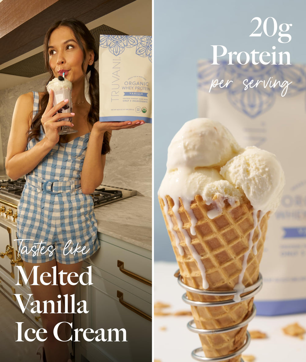 Nutrition facts show 20g protein per serving for everyday balance