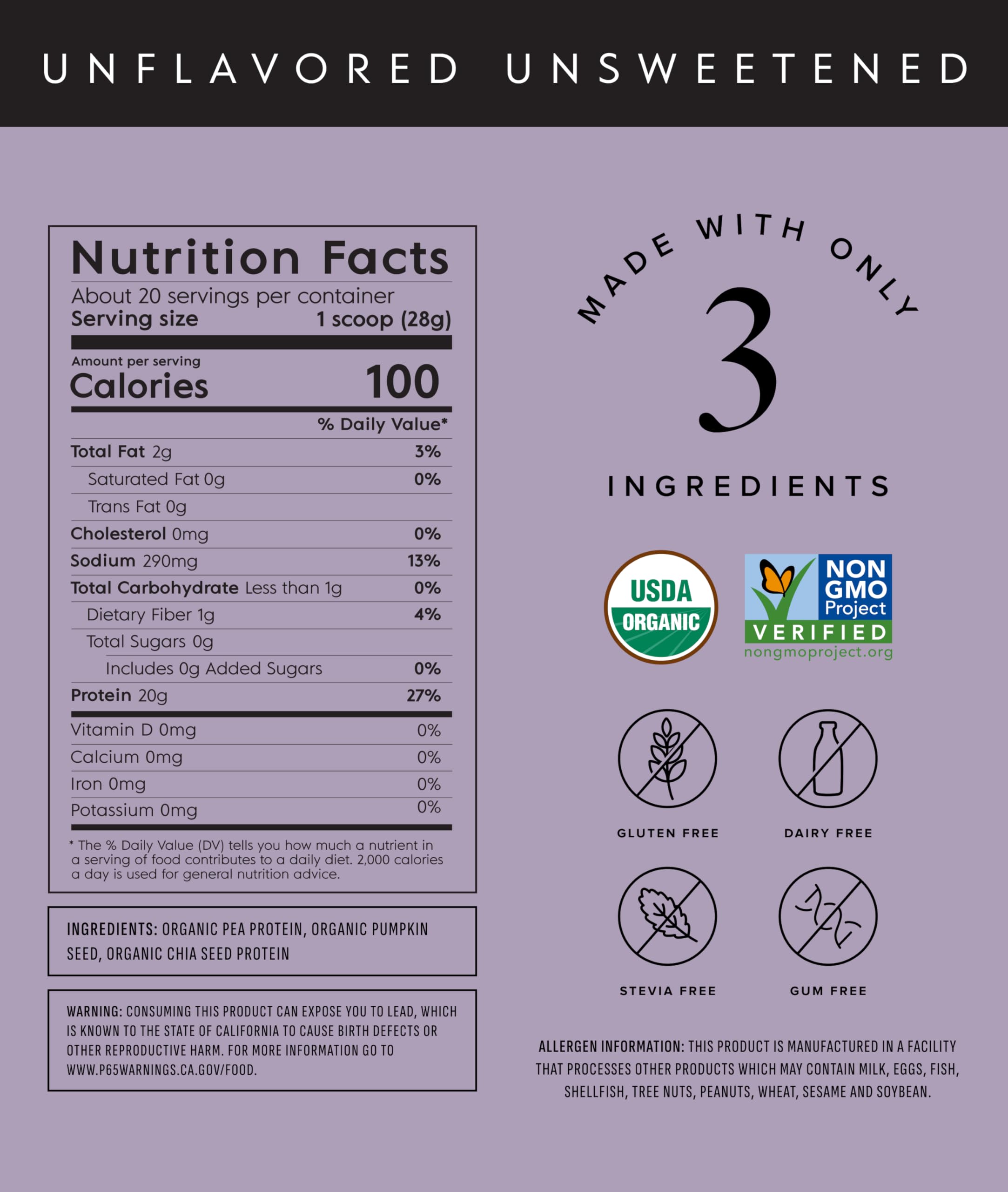 Truvani pea protein powder scoop emphasizes easy measurement for shakes
