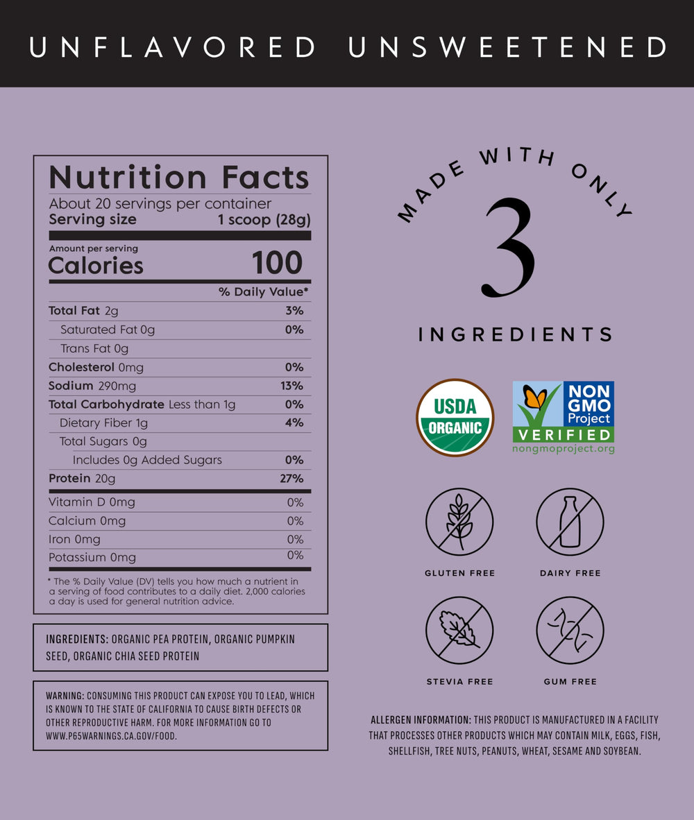 Truvani pea protein powder scoop emphasizes easy measurement for shakes