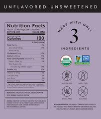 Truvani pea protein powder scoop emphasizes easy measurement for shakes