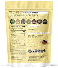 Truvani vegan pea protein kitchen scene with monk fruit sweetener option