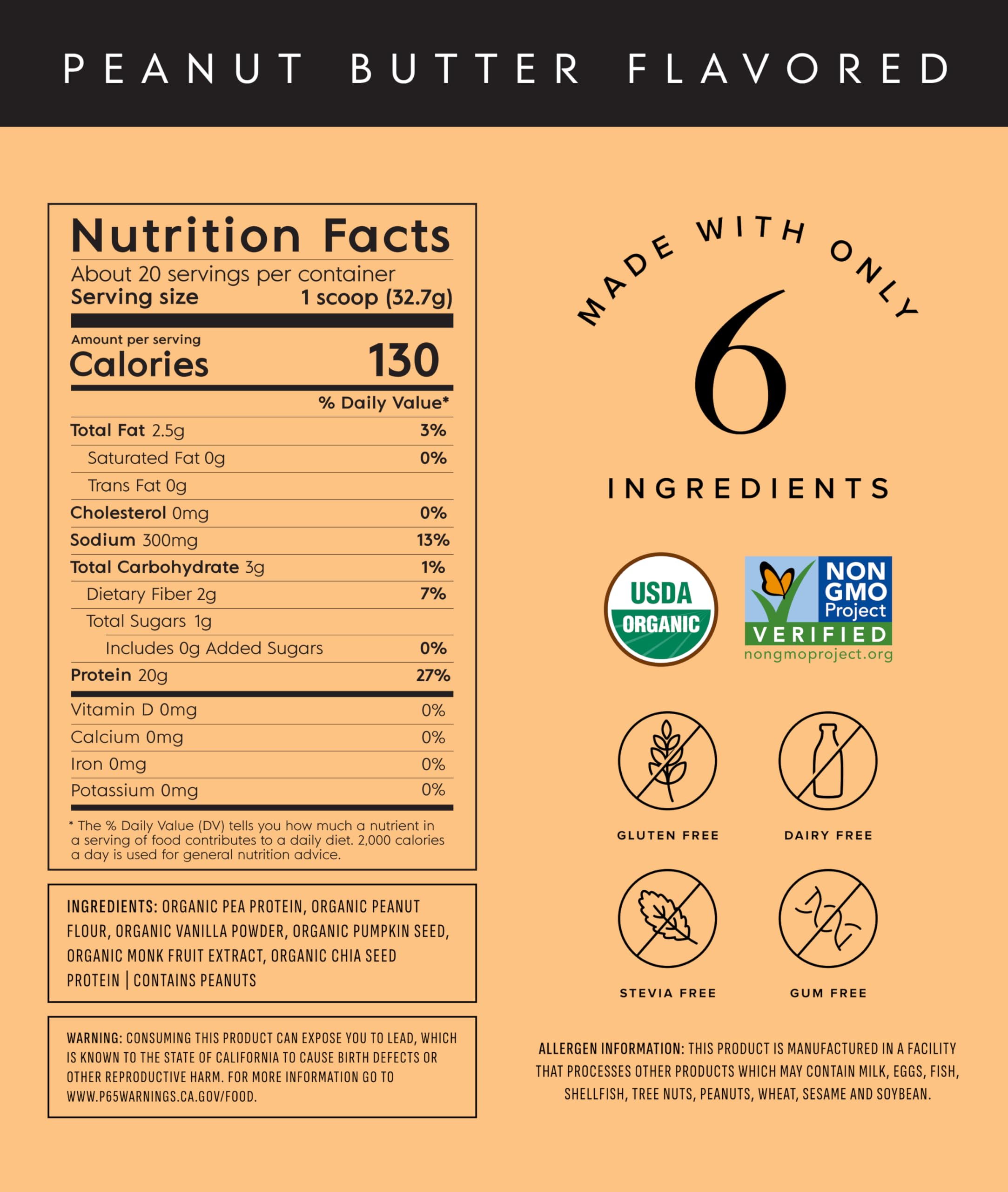 Truvani vegan pea protein powder peanut butter scoop supports quick, convenient shakes.