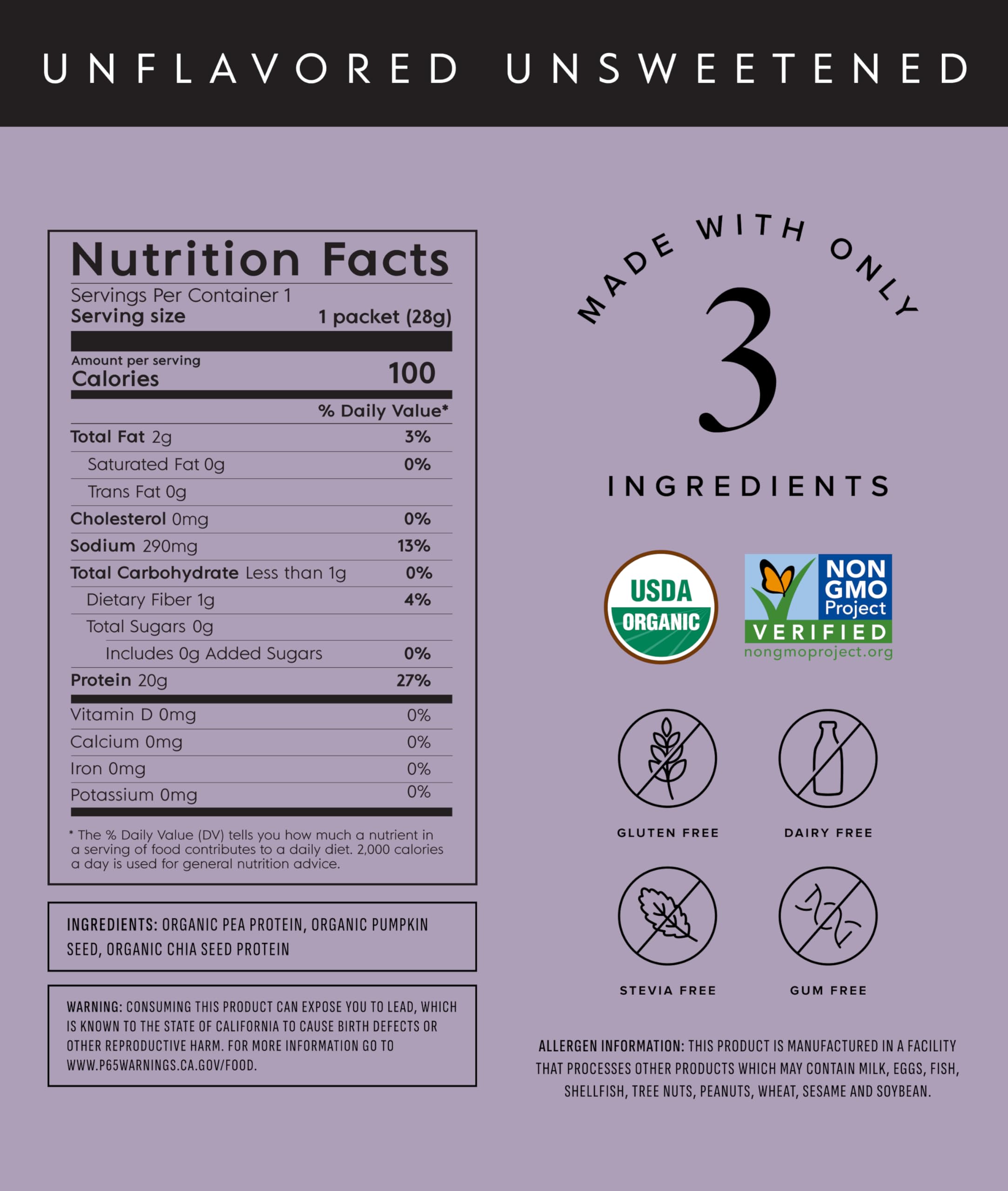 Truvani vegan pea protein powder travel packets for on-the-go protein.
