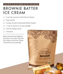 Truvani whey label highlights no added sugars.