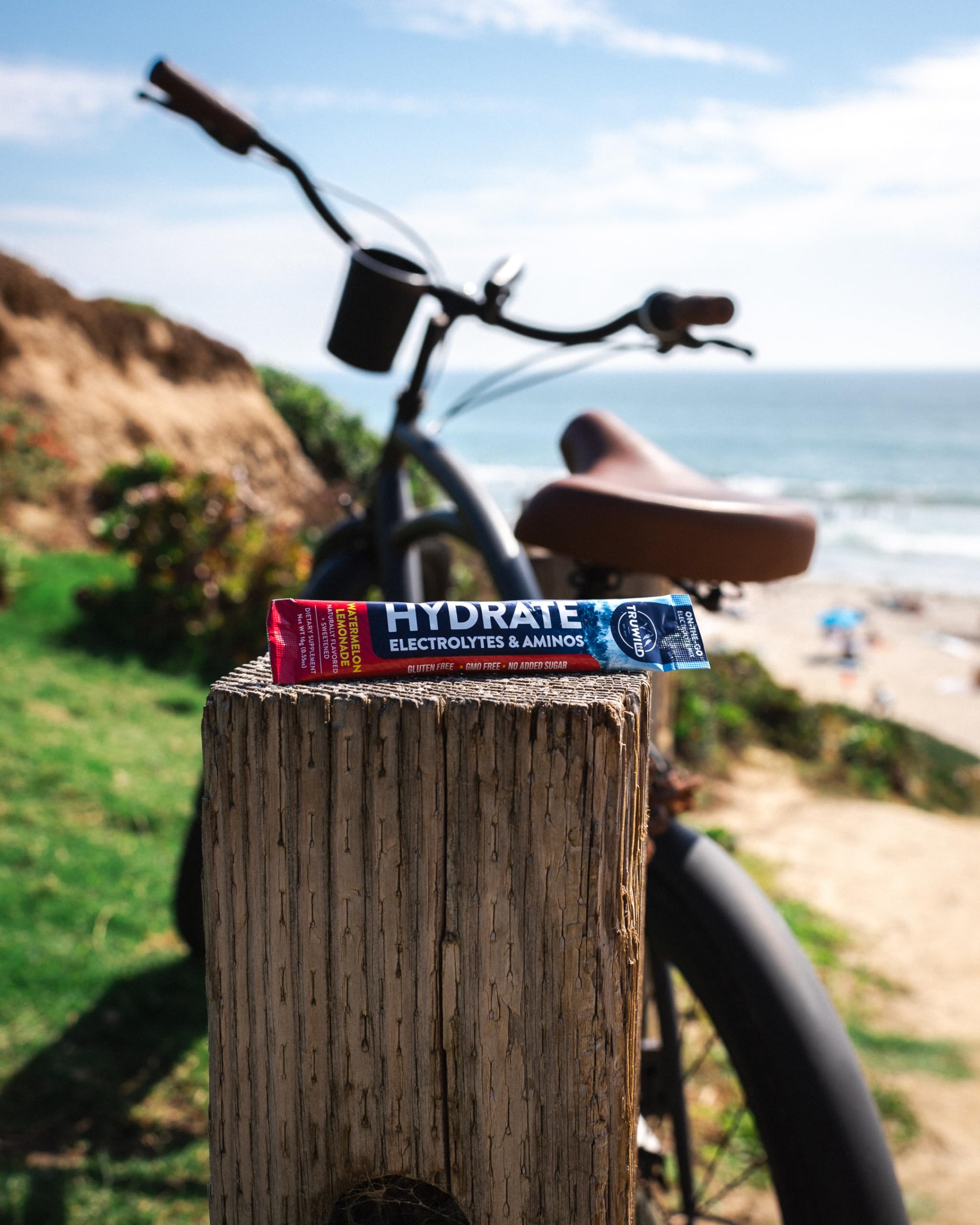 TruWild Hydrate mixed drink in glass demonstrates refreshing post-activity hydration