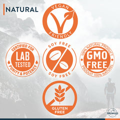 TruWild Motion ingredient panel highlighting plant-based ingredients.