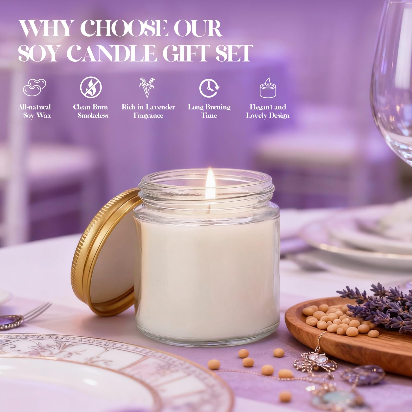 White 4oz soy candle by Trxvxo with clean-burning design for any decor.