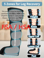 Ttottos five-air-chambers deliver adjustable compression across calf and thigh areas.