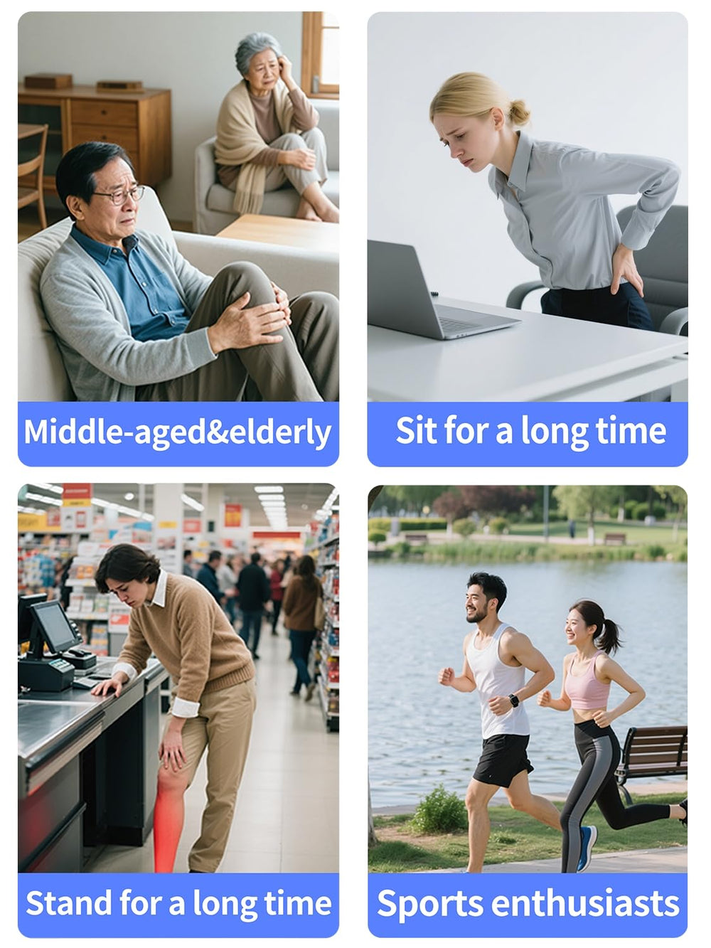 Ttottos portable leg massager for home, office, or travel use.