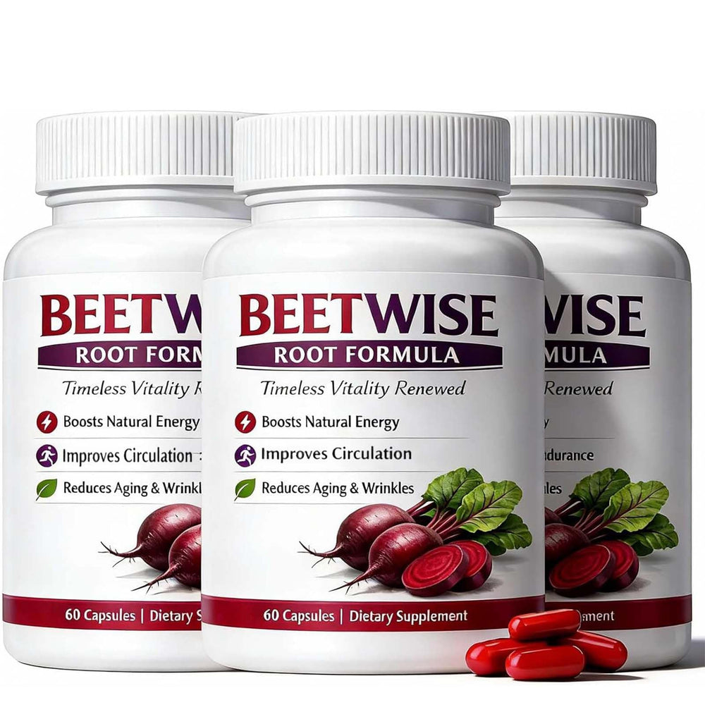 Tufonra Beetwise Root Formula bottle top showing premium beetroot supplement branding and daily usability
