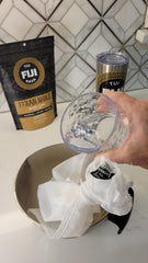 TUI KAVA rain and spring water source underscores natural farming and purity.