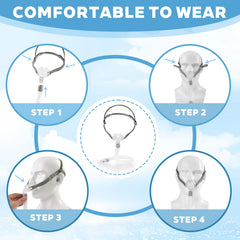 Tuliqiong nasal pillow large provides secure seal and comfort