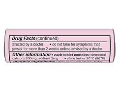 Tums calcium supplement bottle with berry flavor supporting daily calcium intake.