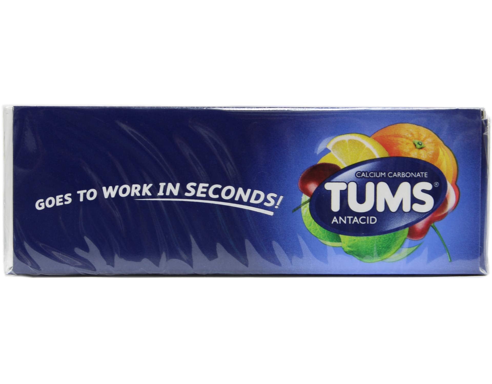 Serving suggestion showing one chewable being chewed for a quick bite.