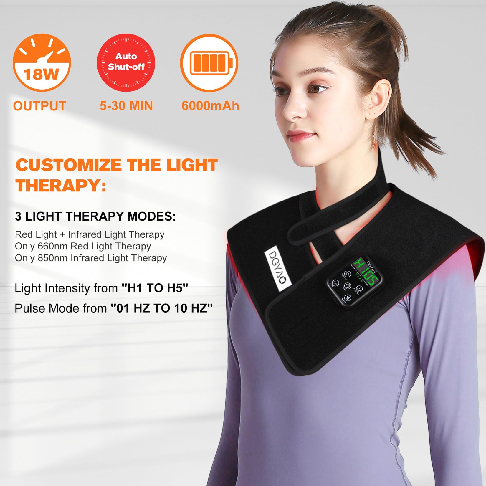 TUOB five-level intensity and eleven frequencies for custom sessions.