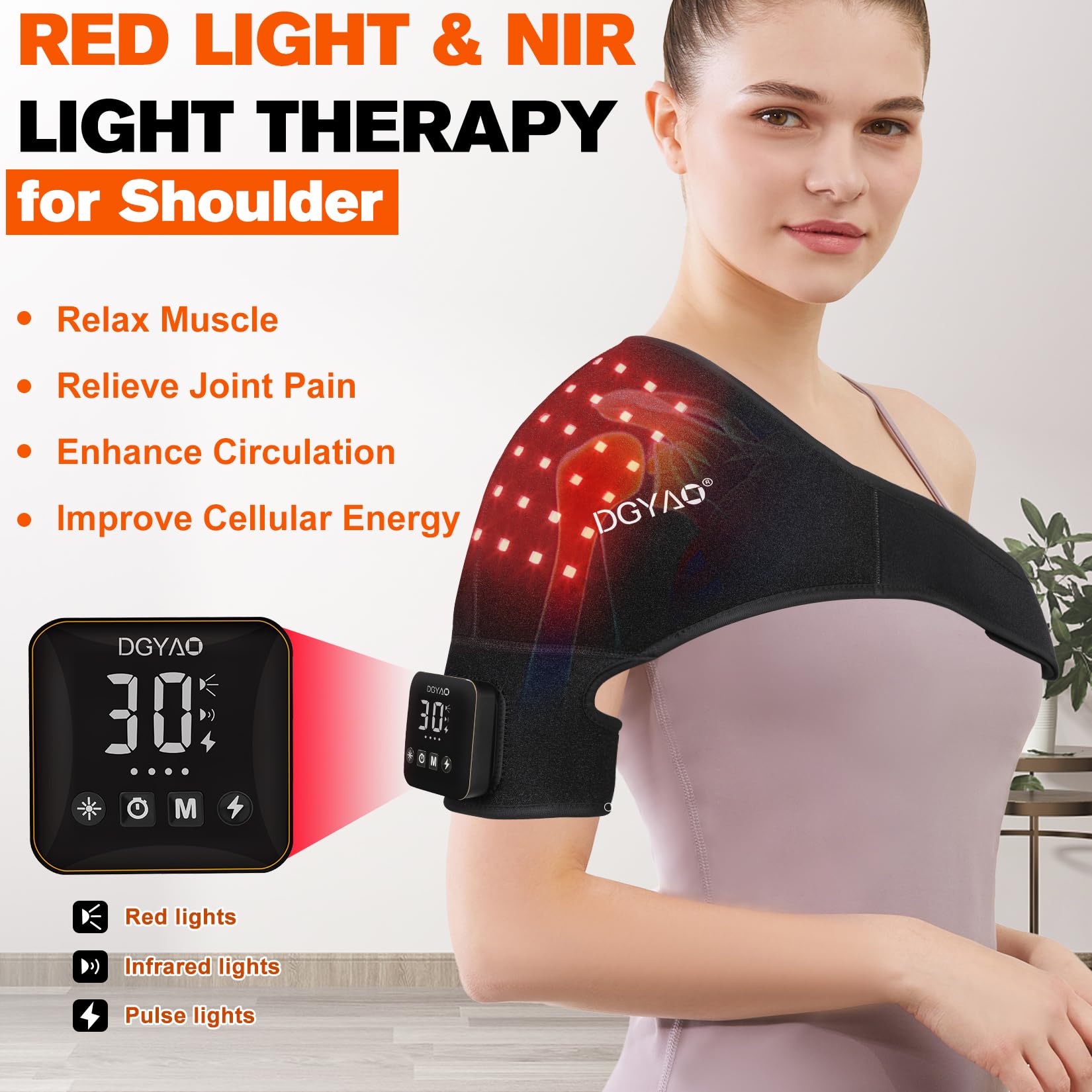 TUOB adjustable five-level intensity for personalized sessions