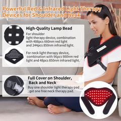 TUOB infrared neck pad close-up showing deep-penetrating near-infrared light