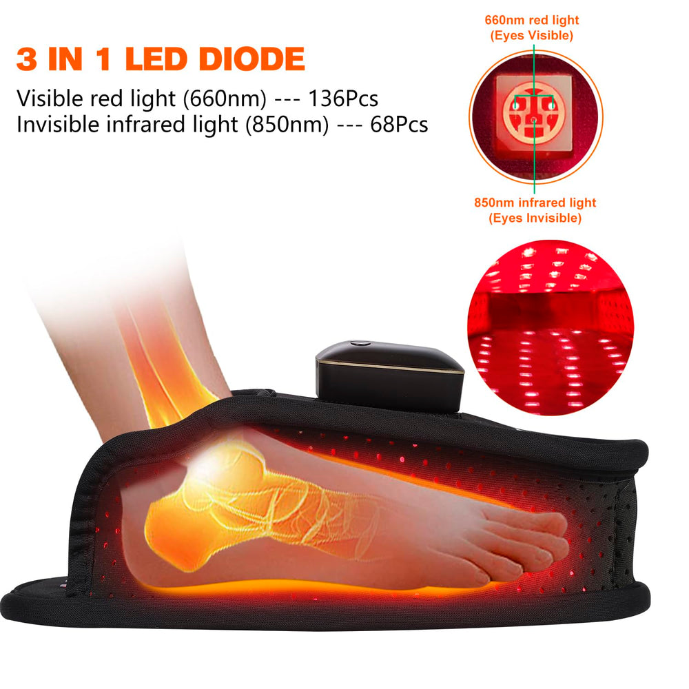 Near-infrared 850nm LEDs for deeper warmth and comfort