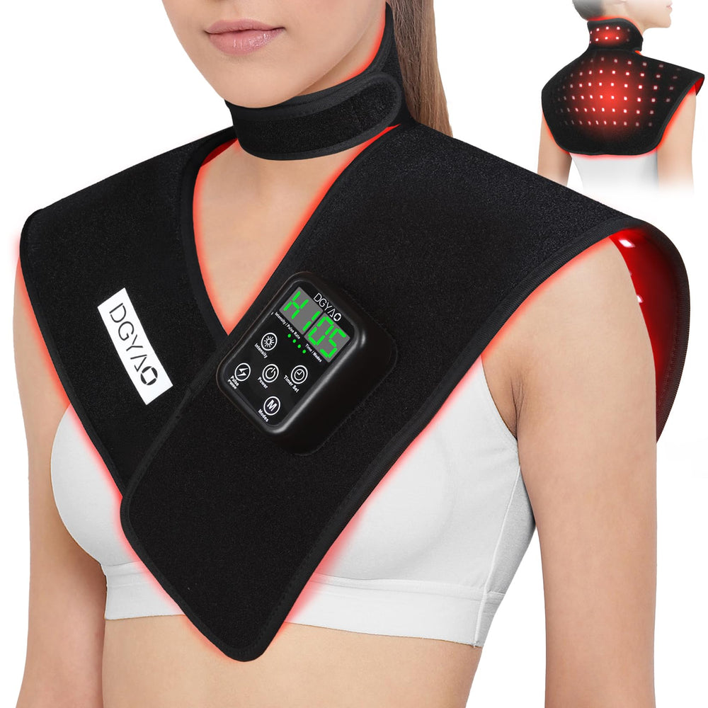 TUOB red-light shoulder pad for targeted comfort and muscle relaxation.