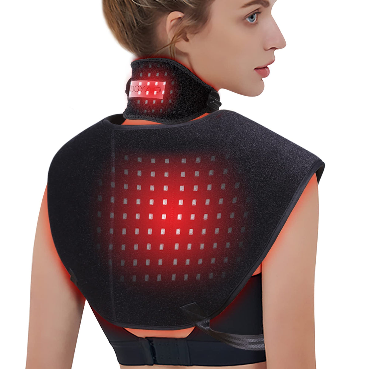 TUOB shoulder-neck device front view for targeted shoulder and neck relief