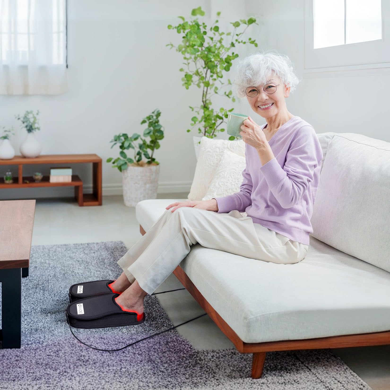 TUOYR 660nm red light focus on key foot areas for potential comfort