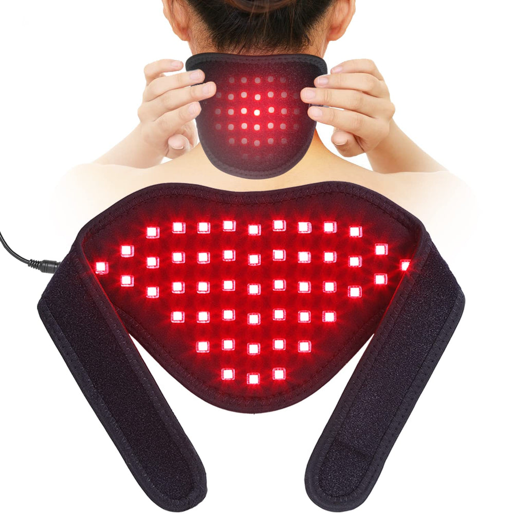 TUOYR infrared red light therapy pad in use for muscle recovery and pain relief.