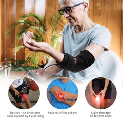 TUOYR home-use light therapy wrap offers gentle joint support.