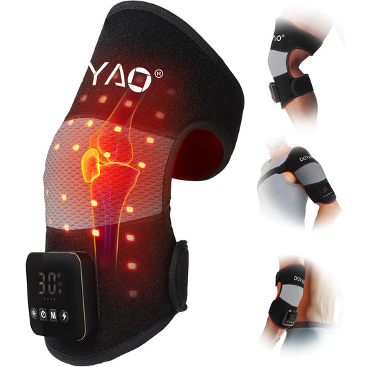 TUOYR knee wrap with red-light coverage for targeted joint comfort