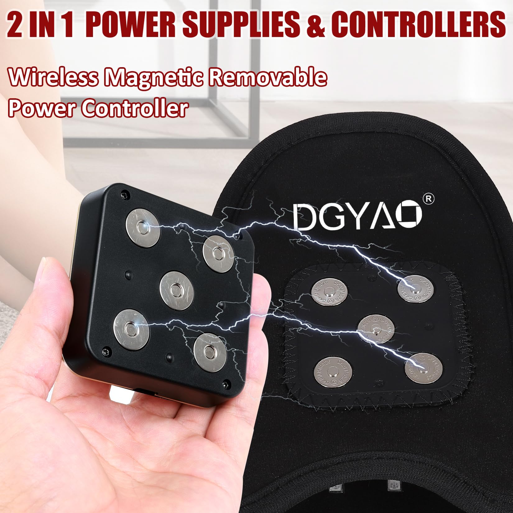 TUOYR magnetic power controller enables easy cordless sessions