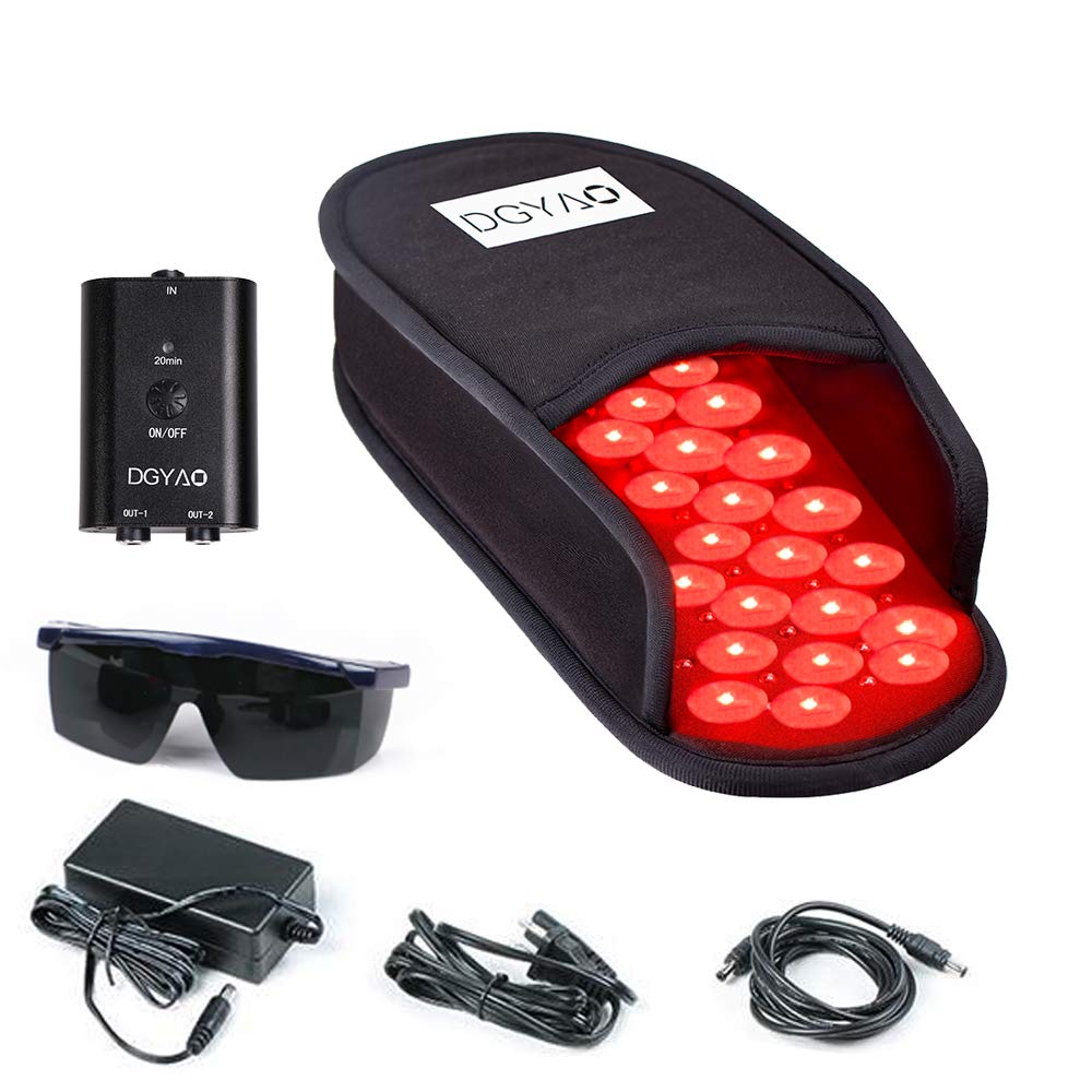 TUOYR red light slipper top view with 660nm and 880nm LEDs for foot comfort