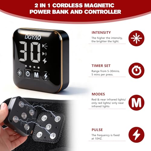 TUOYR wearable wrist wrap with 850nm infrared LEDs for deep tissue comfort.