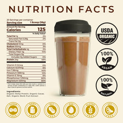 TUPAXA hemp protein smoothie bowl chocolate tinged and satisfying