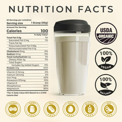 TUPAXA hemp protein powder as a dry ingredient ready to mix into recipes.